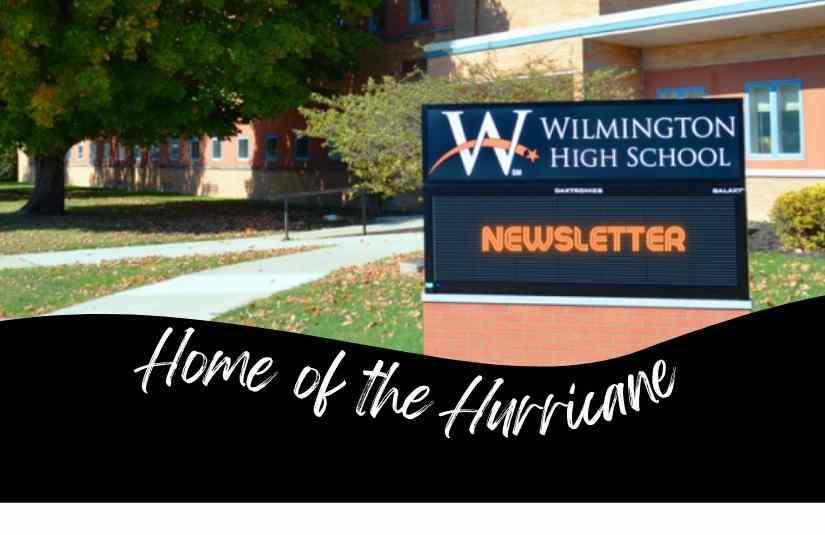 WHS entrance and sign - links to newsletter
